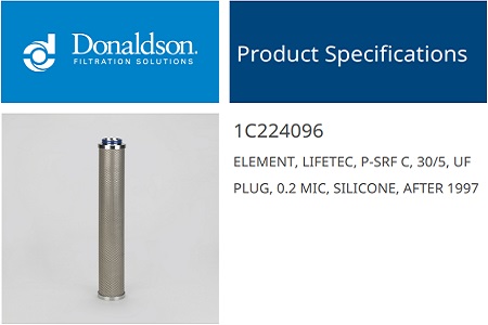 Lõi lọc vi sinh Donaldson P-SRF C 30/50